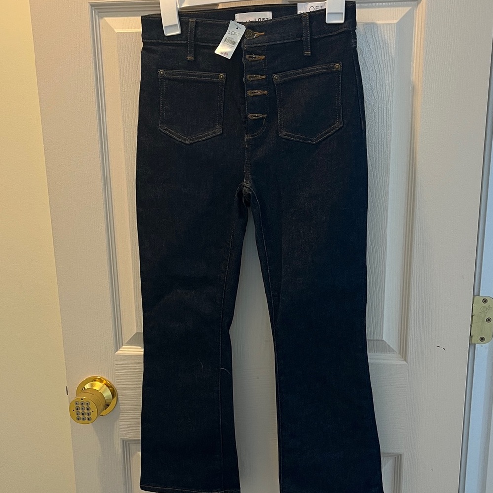 Loft Fashion Midnight Blue Wide Leg Jeans